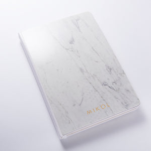 carrara white journal notebook