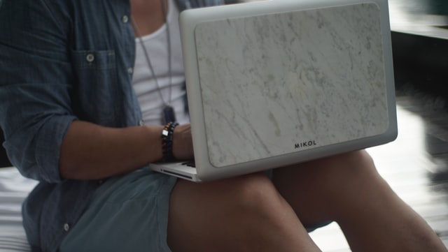 thin marble macbook cover