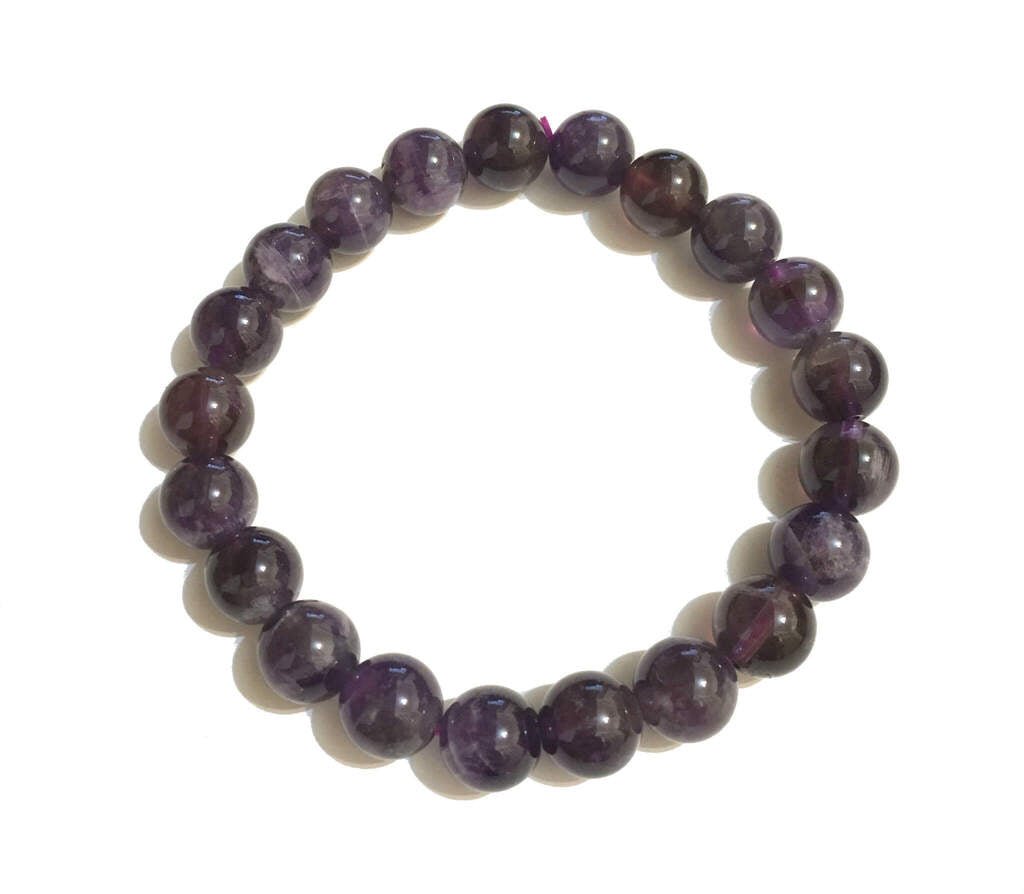 Amethyst Beaded Bracelet - MIKOL