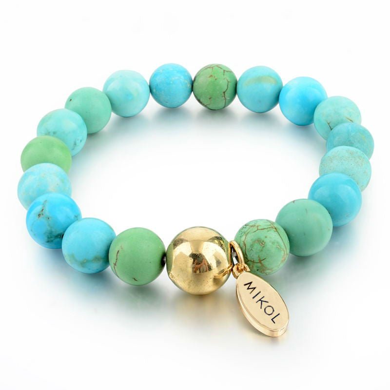 Aquamarine Beaded Bracelet (Sold Out) - MIKOL