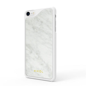 Carrara White Marble iPhone Case - MIKOL