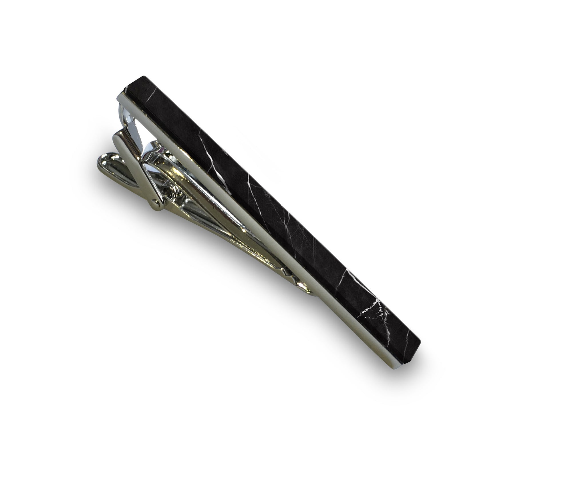 Nero Marquina Marble Tie Bar - MIKOL 