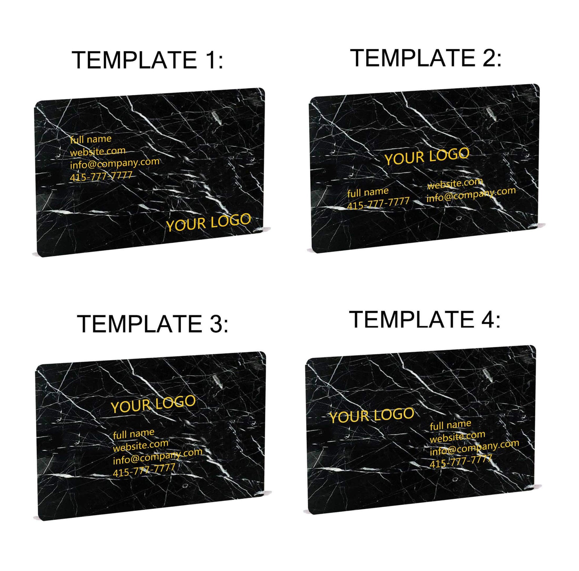 Light Emperador Marble Business Cards - MIKOL 