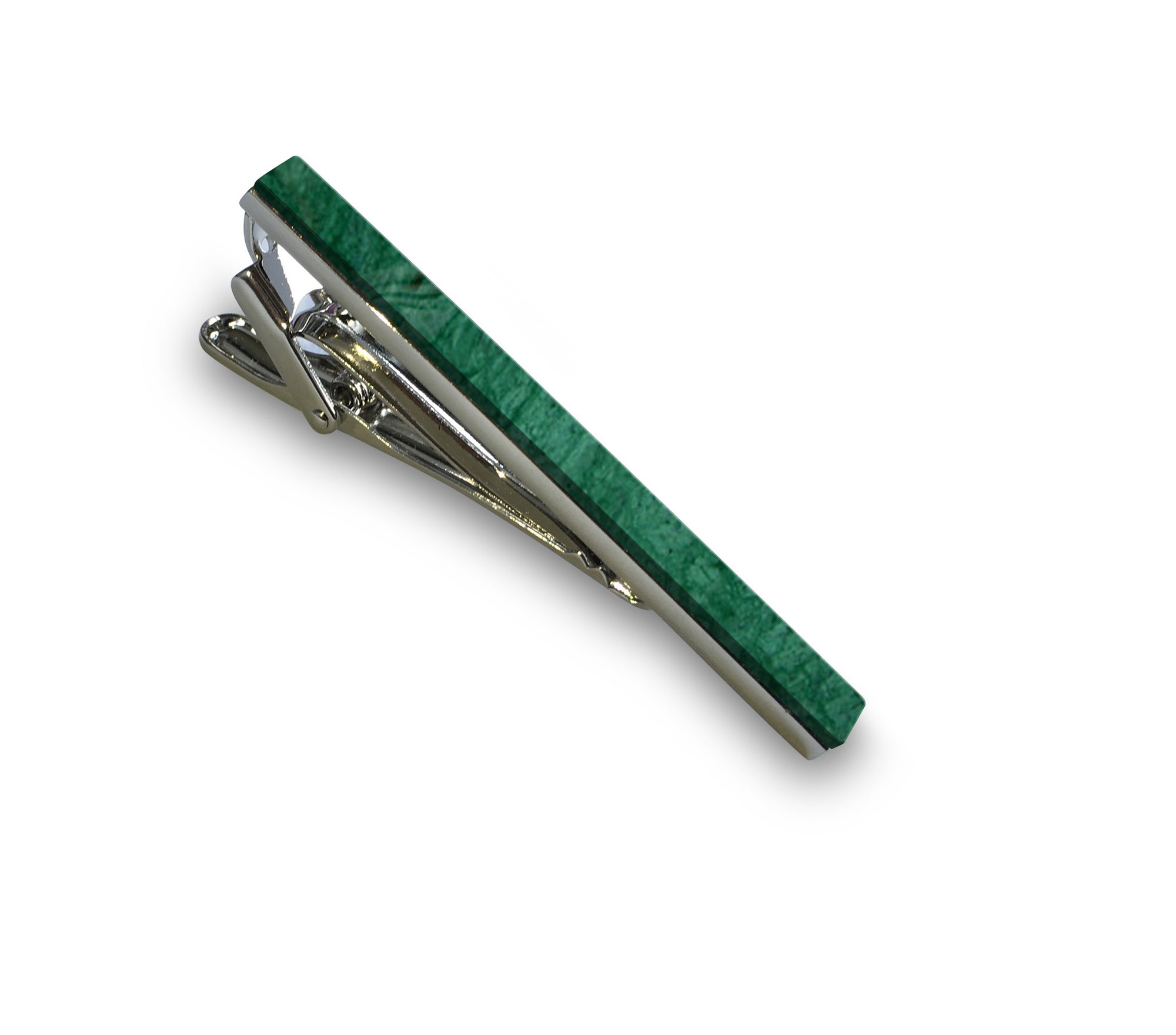 Emerald Green Marble Tie Bar