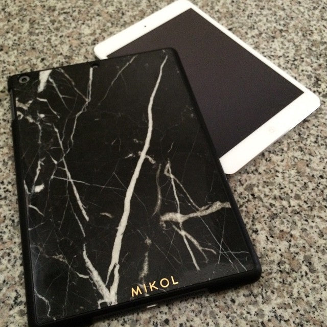 Nero Marquina Marble iPad Cover (Black Border) - MIKOL 