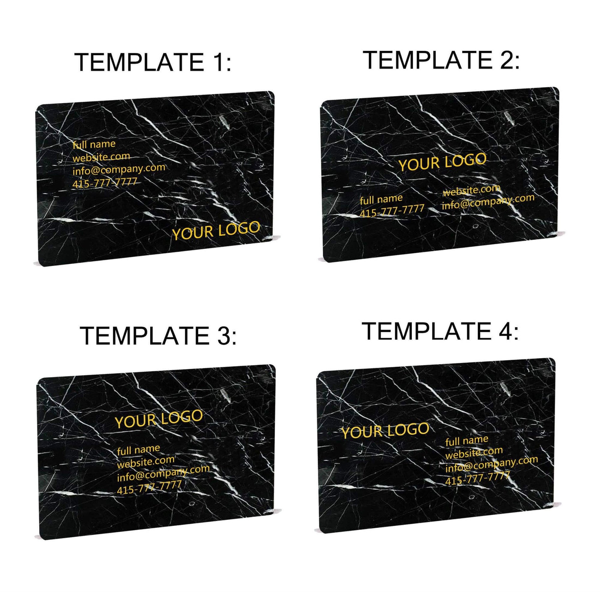 Nero Marquina Marble Business Cards Auto renew - MIKOL