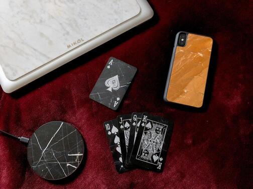 Nero Marquina Marble Wireless Charging Pad (Now Available!) - MIKOL