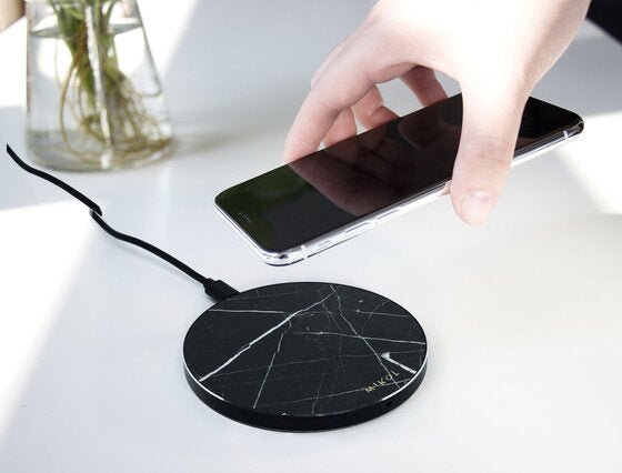 Nero Marquina Marble Wireless Charging Pad (Now Available!) - MIKOL