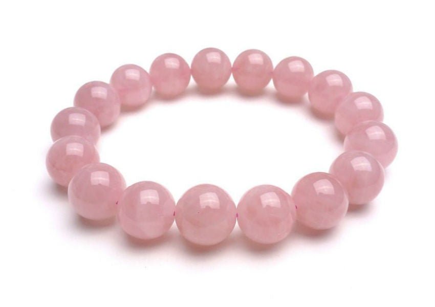 Pink Quartz Beaded Bracelet - MIKOL