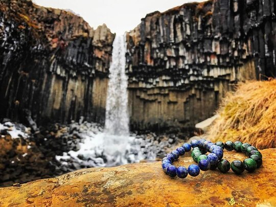 Sodalite Blue Beaded Bracelet - MIKOL