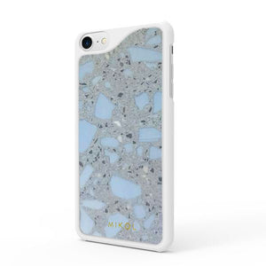 Terrazzo Misty Blue iPhone Case - MIKOL