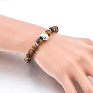 Tiger Eye Beaded Bracelet - MIKOL